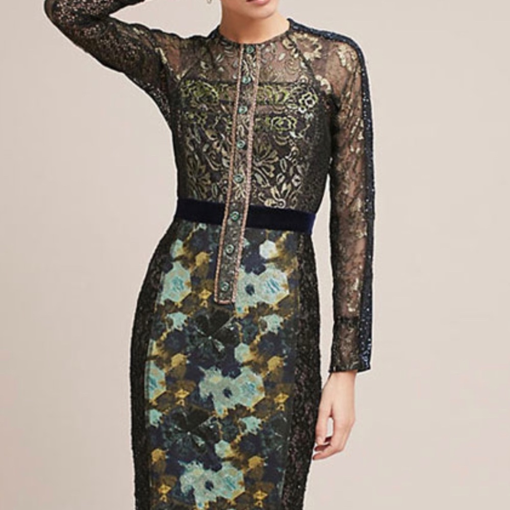 BYRON LARS Serena Long Sleeve Dress sz 8 NWT